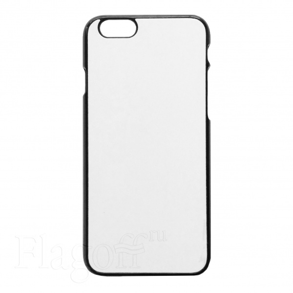 Чехол для IPhone 6 2D силиконовый черный для плоского пресса