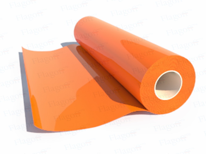 картинка Пленка термотрансферная Poli-Flex Premium 415 Orange 0,5x1м