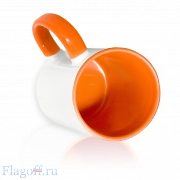 Кружка "стандарт" керамическая  оранжевая