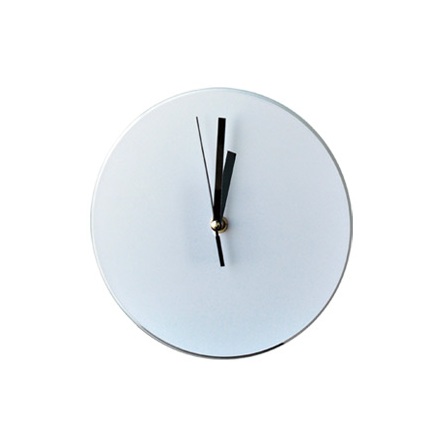 Часы стеклянные круг (d=18 см) для сублимации