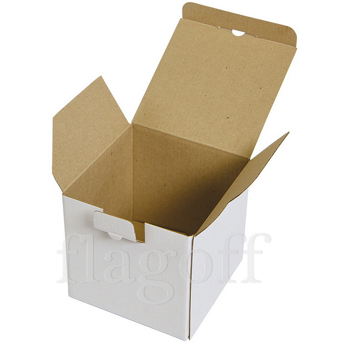 картинка Коробка подарочная для кружки белая (без рисунка),  микрогофрокартон от магазина Одежда+