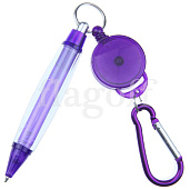 Ручка под вставку с карабином  РП-4 фиолетовая