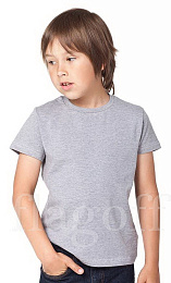 Детская футболка меланж серая для сублимации