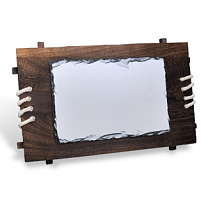 Фотокамень 18*26 см для сублимации с деревянной рамкой