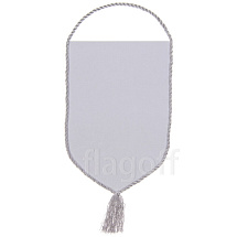 картинка Вымпел  капля, 22*15 см,  кант серебро, для сублимации 