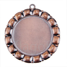 картинка Медаль"клевер" бронза для сублимации д.65мм от магазина Одежда+