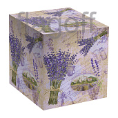 Коробка подарочная для кружки Букет лаванды, мелованный картон