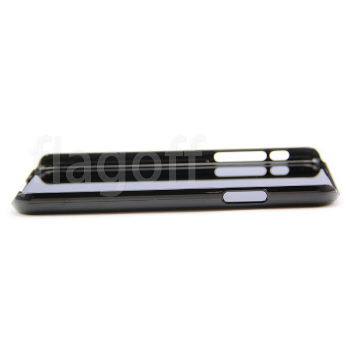 Чехол для IPhone X  2D черный для плоского пресса