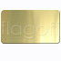 Бейдж 70*40 сатин золото для сублимации алюминий