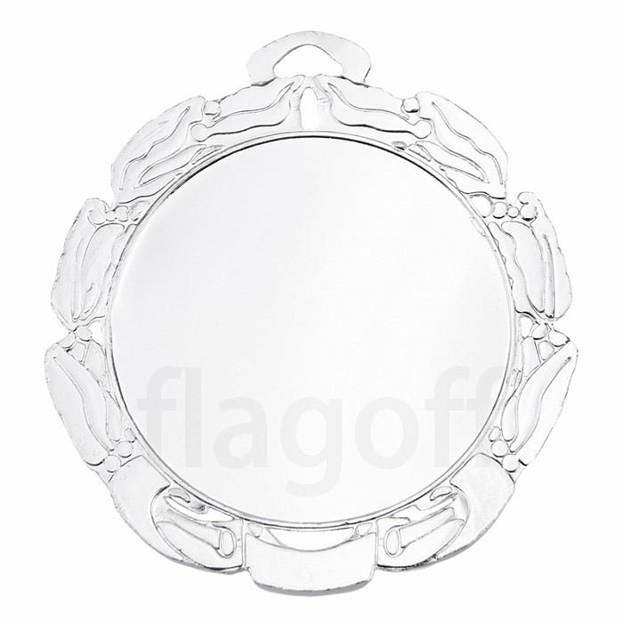 картинка Медаль"ясень" серебро для сублимации д.68мм