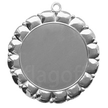 картинка Медаль"клевер" серебро для сублимации д.65мм от магазина Одежда+