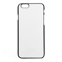 Чехол для IPhone 7/ 8  2D силиконовый черный для плоского пресса