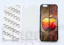 Чехол для IPhone 8  2D черный для плоского пресса