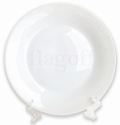 Тарелка белая фарфоровая 2D  для сублимационной печати 200 мм
