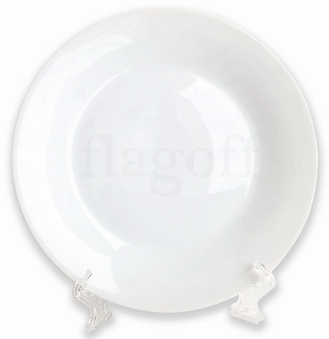 картинка Тарелка белая фарфоровая 2D  для сублимационной печати 200 мм от магазина Одежда+