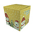 Коробка подарочная для кружки Снеговик желтая, мелованный картон