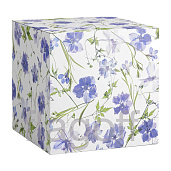 Коробка подарочная для кружки Фиолетовые цветы,  мелованный картон