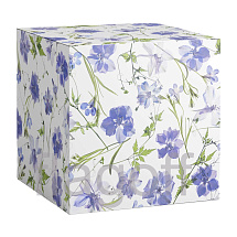 картинка Коробка подарочная для кружки Фиолетовые цветы,  мелованный картон от магазина Одежда+