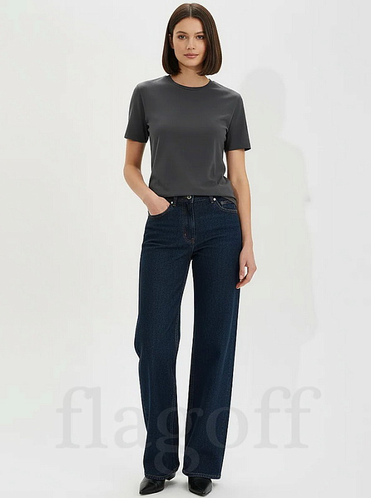 картинка Футболка серый тёмный хлопок 100%