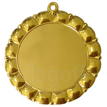 картинка Медаль"клевер" золото для сублимации д.65мм