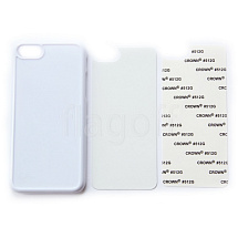 Чехол для IPhone 7  2D белый для плоского пресса