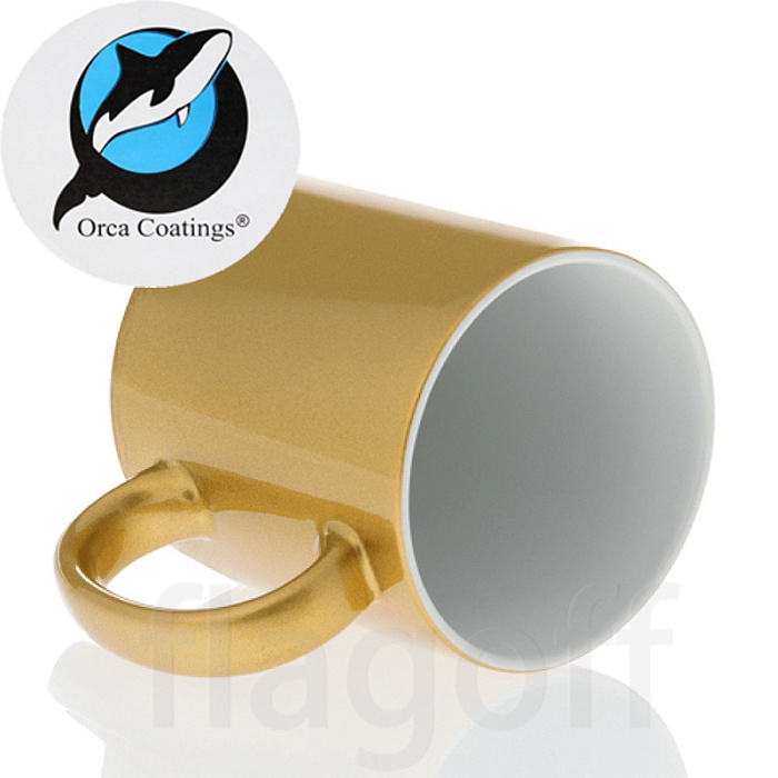 Кружка цвет Золото Orca Coating™ премиум для сублимации