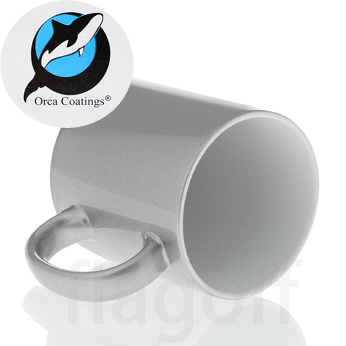 Кружка цвет Серебро Orca Coating™ премиум для сублимации