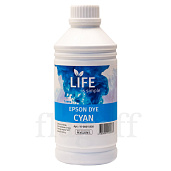 Чернила LIFE для Epson 1л водорастворимые Cyan