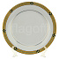 Тарелка орнамент "золото" узкий фарфоровая для сублимационной печати 200 мм