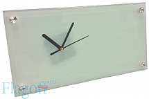 Часы стеклянные  прямоугольник (16х30х0,5 см) для сублимации