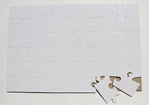 Пазл А-4,  магнитный винил  белый (120 элемента, размер 18*27)  для сублимационной печати