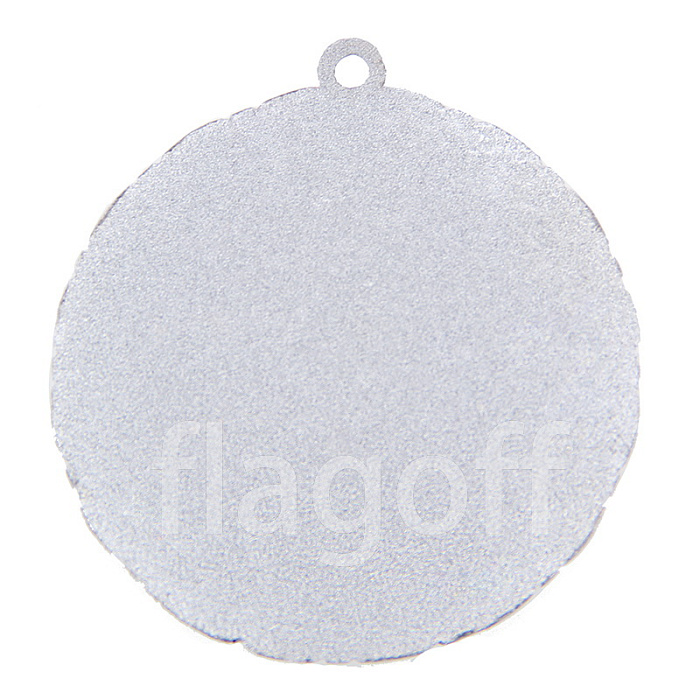 картинка Медаль"клевер" серебро для сублимации д.65мм