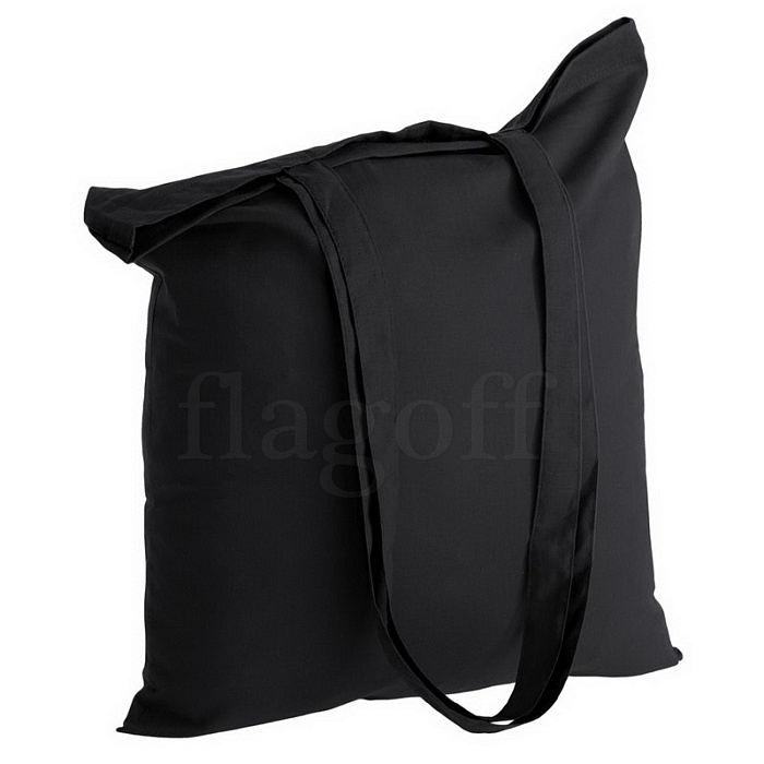 Холщовая сумка чёрный цвет хлопок бязь 145гр.